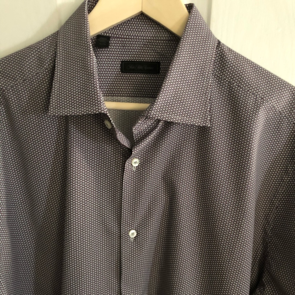SAKS FIFTH AVENUE LS SHIRT-EXCELLENT-XL